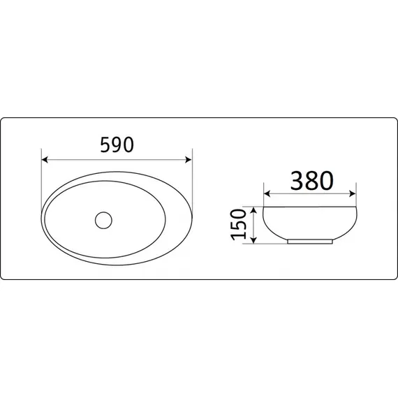 УМЫВАЛЬНИК CERAMALUX 78255