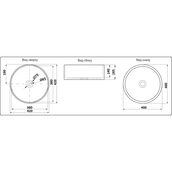 УМЫВАЛЬНИК CERAMALUX C1056