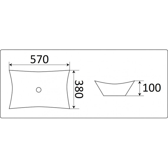 УМЫВАЛЬНИК CERAMALUX 7701B