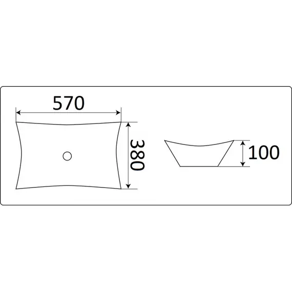 УМЫВАЛЬНИК CERAMALUX 7701B