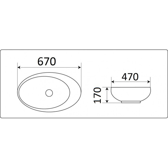 УМЫВАЛЬНИК CERAMALUX 7807-1