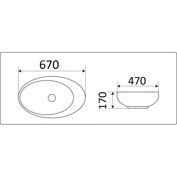 УМЫВАЛЬНИК CERAMALUX 7807-1