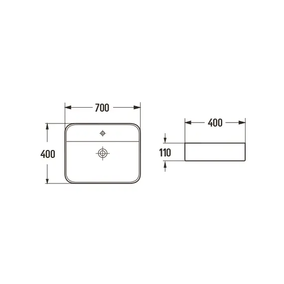 РАКОВИНА CERAMALUX 78575