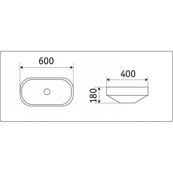 РАКОВИНА CERAMALUX 5006CMB