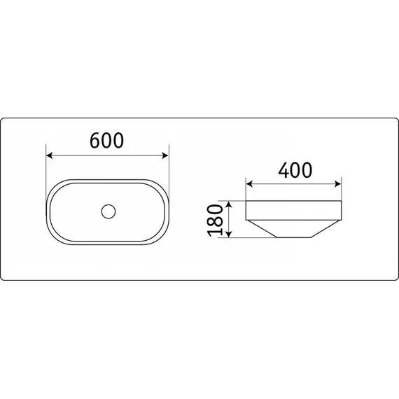 РАКОВИНА CERAMALUX 5006CMB