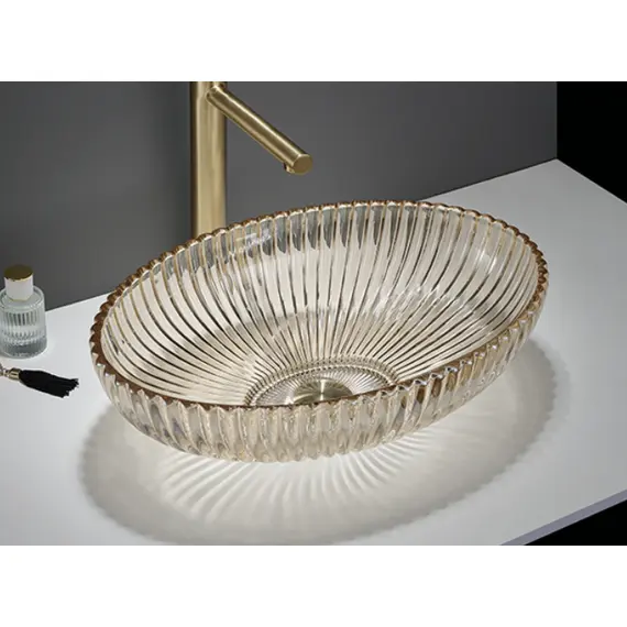 РАКОВИНА CERAMALUX GL49-CP  СТЕКЛО