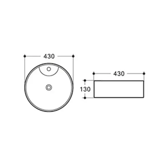 УМЫВАЛЬНИК CERAMALUX D1306H011