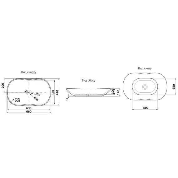 УМЫВАЛЬНИК CERAMALUX 503