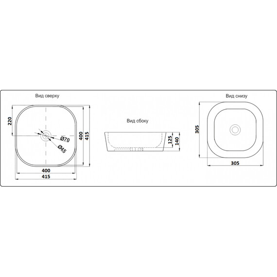 УМЫВАЛЬНИК CERAMALUX 360