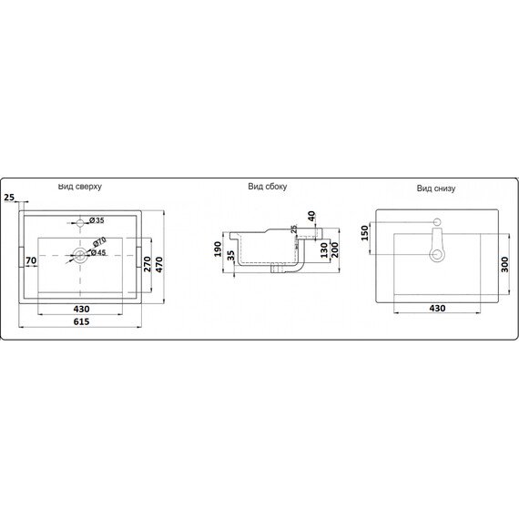 УМЫВАЛЬНИК CERAMALUX 840-60