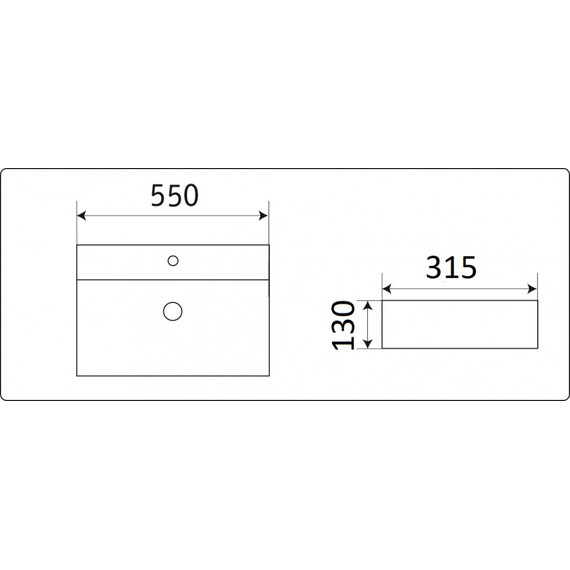 УМЫВАЛЬНИК CERAMALUX 7836