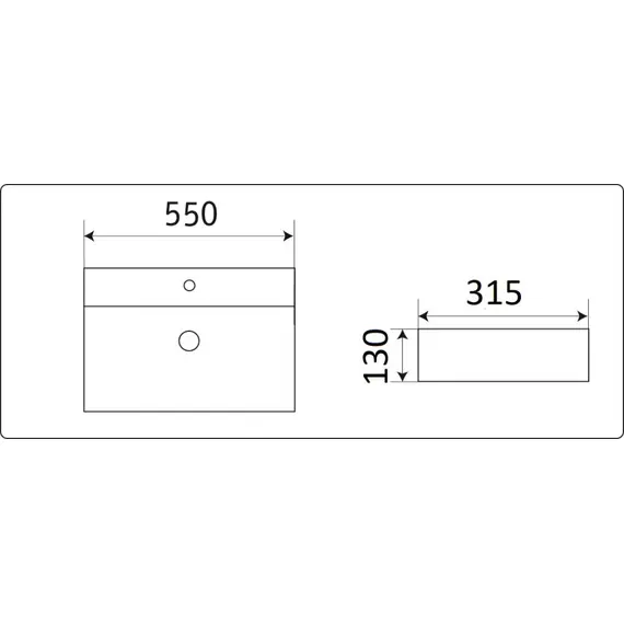 УМЫВАЛЬНИК CERAMALUX 7836
