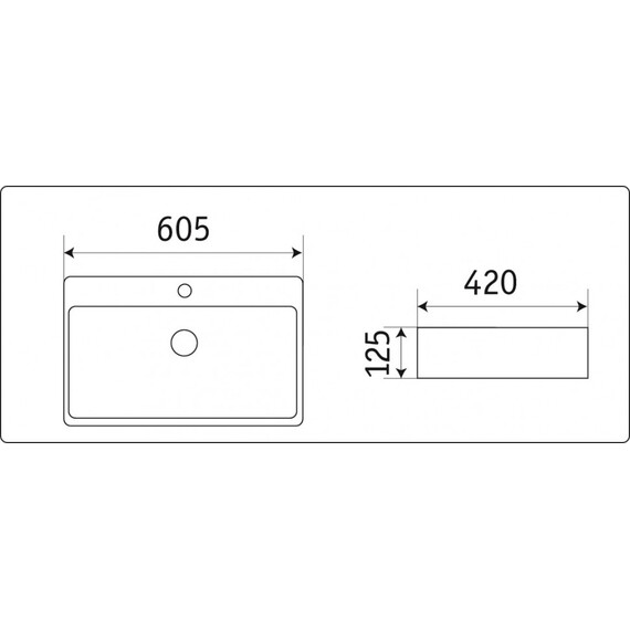 УМЫВАЛЬНИК CERAMALUX D1338