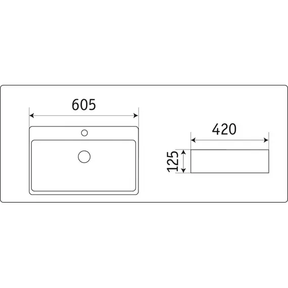 УМЫВАЛЬНИК CERAMALUX D1338