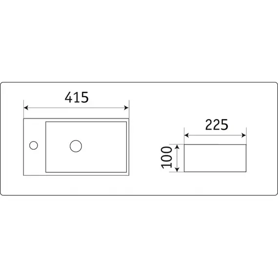 УМЫВАЛЬНИК CERAMALUX D1043