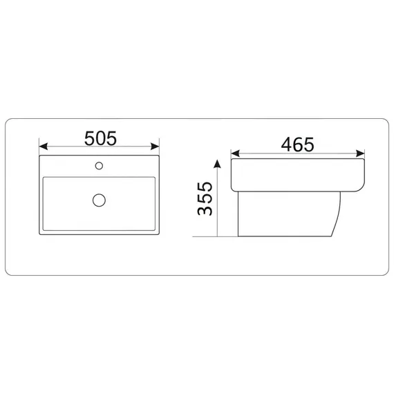 УМЫВАЛЬНИК CERAMALUX NB164