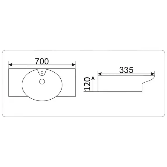 УМЫВАЛЬНИК CERAMALUX STR4280C