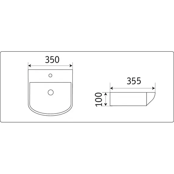 УМЫВАЛЬНИК CERAMALUX 78014B