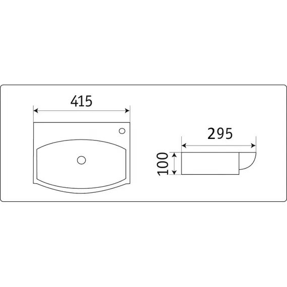 УМЫВАЛЬНИК CERAMALUX 78014T