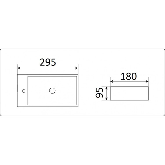 УМЫВАЛЬНИК CERAMALUX 9048GTR
