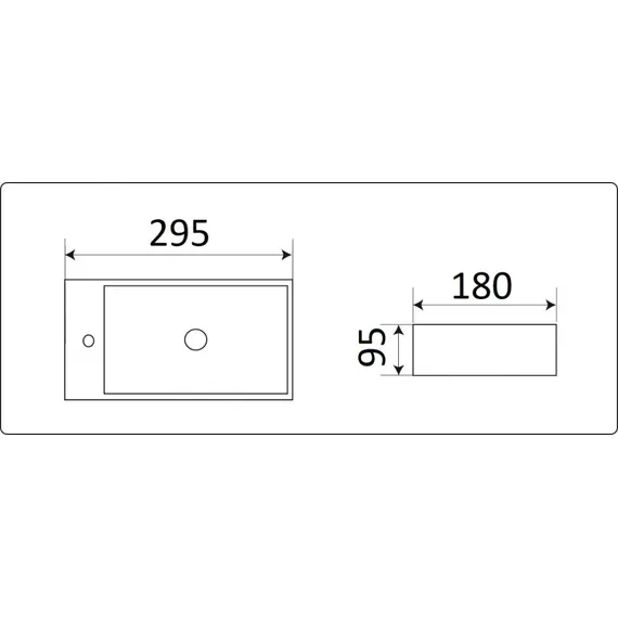 УМЫВАЛЬНИК CERAMALUX 9048GTR