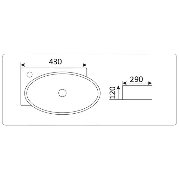 УМЫВАЛЬНИК CERAMALUX 9100R