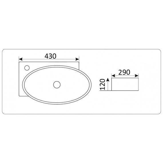 УМЫВАЛЬНИК CERAMALUX 9100R