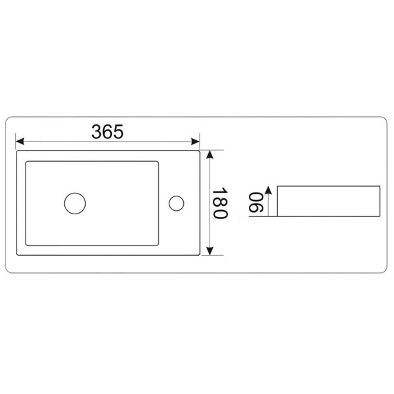 УМЫВАЛЬНИК CERAMALUX 9272L
