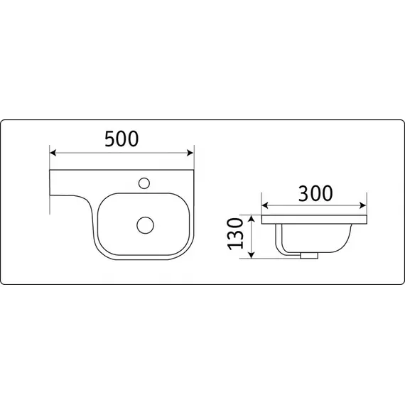 УМЫВАЛЬНИК CERAMALUX 78365