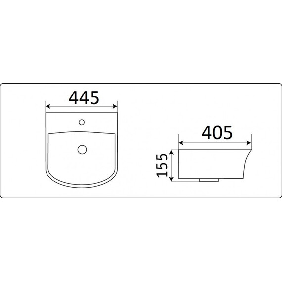 УМЫВАЛЬНИК CERAMALUX 78369 A