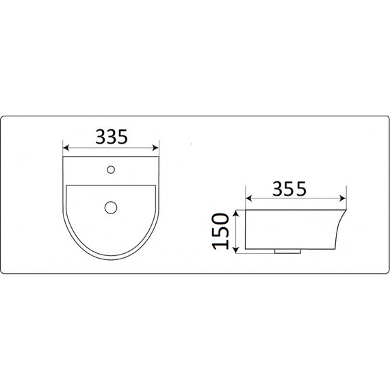 УМЫВАЛЬНИК CERAMALUX 78370