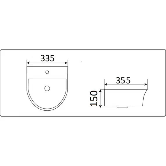 УМЫВАЛЬНИК CERAMALUX 78370