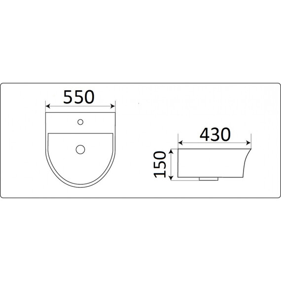 УМЫВАЛЬНИК CERAMALUX 78370C