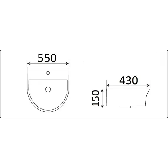 УМЫВАЛЬНИК CERAMALUX 78370C
