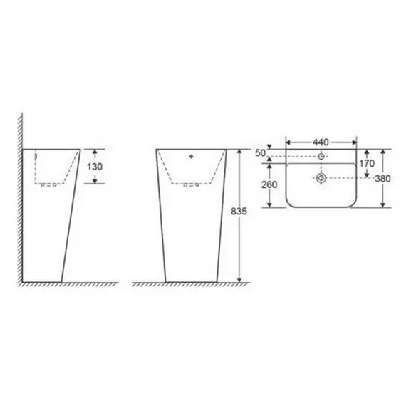 УМЫВАЛЬНИК CERAMALUX G302
