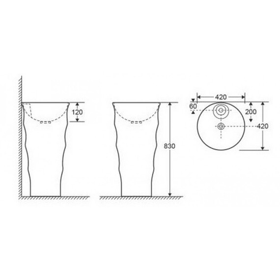 УМЫВАЛЬНИК CERAMALUX G308