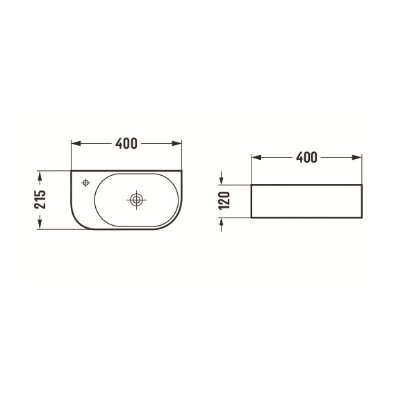 РАКОВИНА CERAMALUX 78204RB