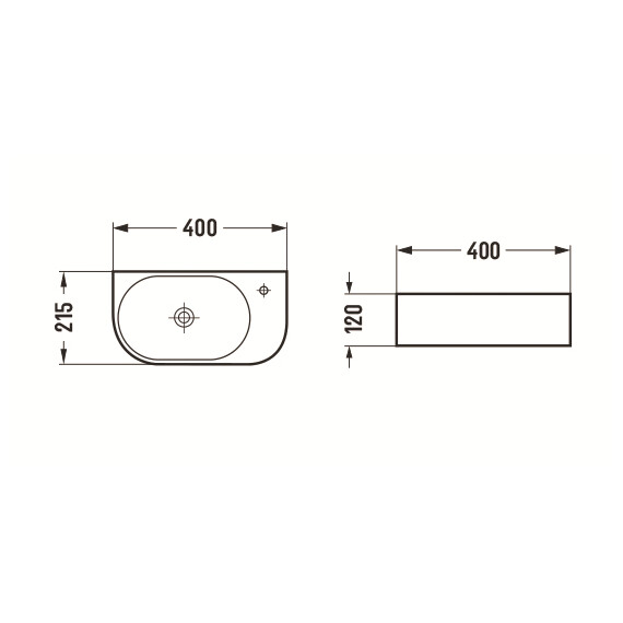 РАКОВИНА CERAMALUX 78204LB
