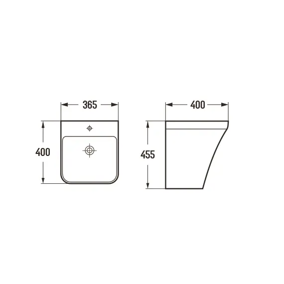 РАКОВИНА CERAMALUX 500P