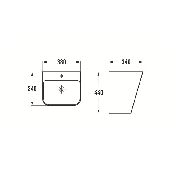 РАКОВИНА CERAMALUX 500QMB