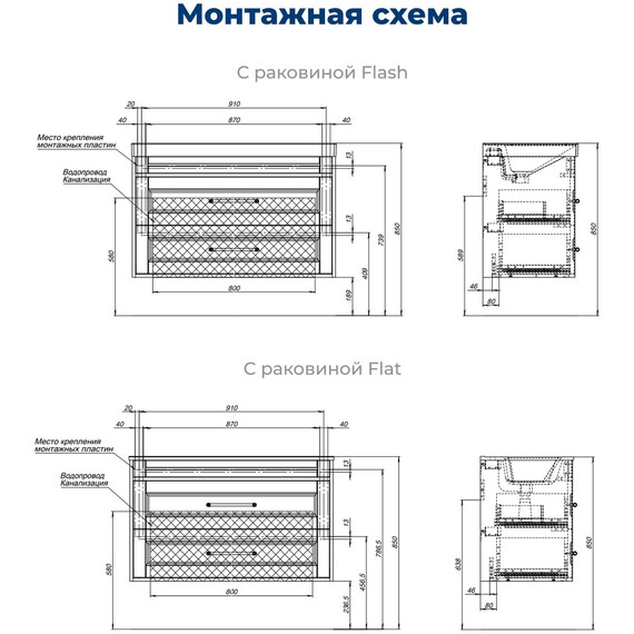 ТУМБА ПОД РАКОВИНУ AQUANET БОСТОН NEW 100 БЕЛЫЙ САТИН (РУЧКИ ЗОЛОТО)