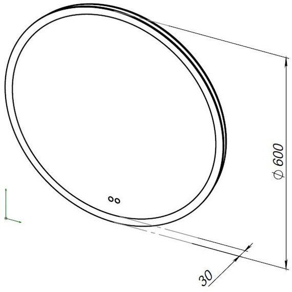ЗЕРКАЛО AQUANET АРТ 60 RGB LED