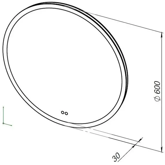 ЗЕРКАЛО AQUANET АРТ 60 RGB LED