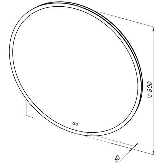 ЗЕРКАЛО AQUANET АРТ 80 RGB LED