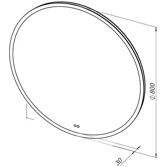 ЗЕРКАЛО AQUANET АРТ 80 RGB LED
