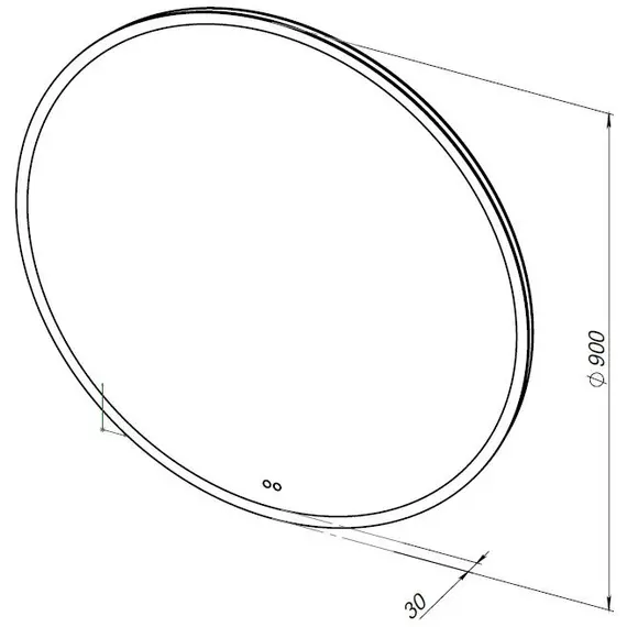 ЗЕРКАЛО AQUANET АРТ 90 RGB LED