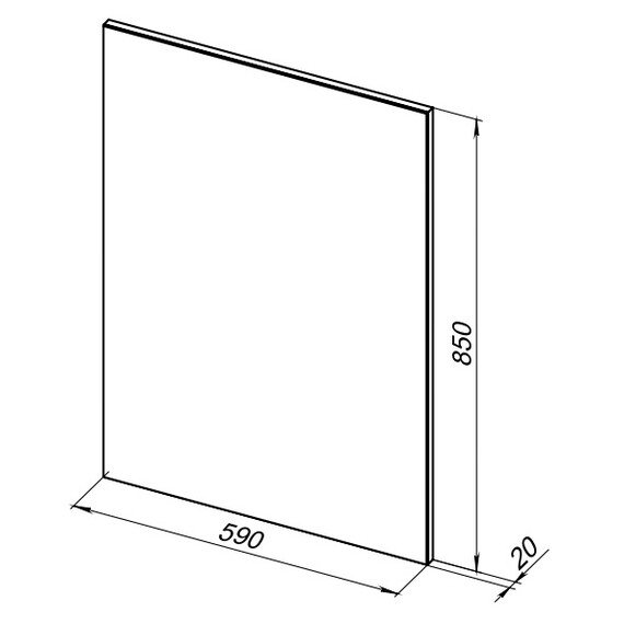 ЗЕРКАЛО AQUANET LINO 60 БЕЛЫЙ МАТОВЫЙ