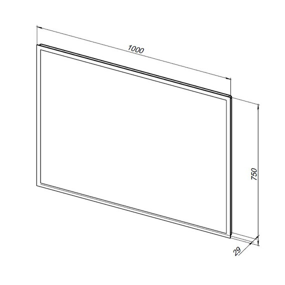 ЗЕРКАЛО AQUANET ОПТИМА 100 С LED ПОДСВЕТКОЙ