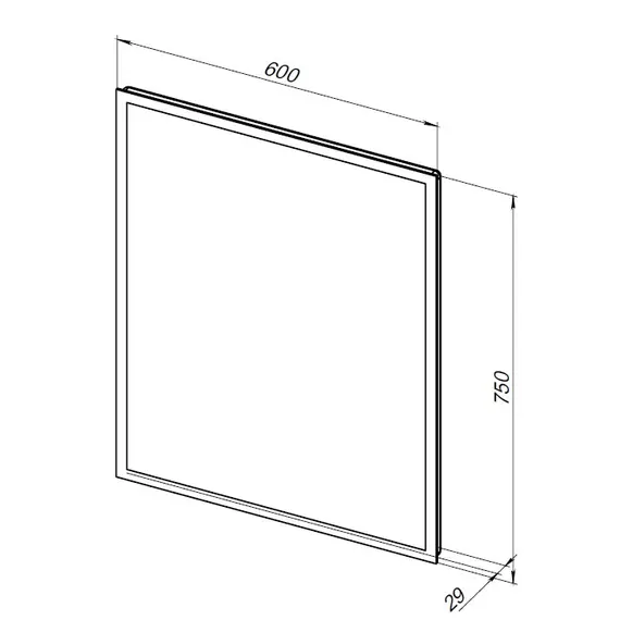 ЗЕРКАЛО AQUANET ОПТИМА 60 С LED ПОДСВЕТКОЙ