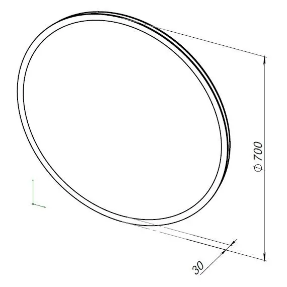 ЗЕРКАЛО AQUANET OPTIMA 70 С LED ПОДСВЕТКОЙ